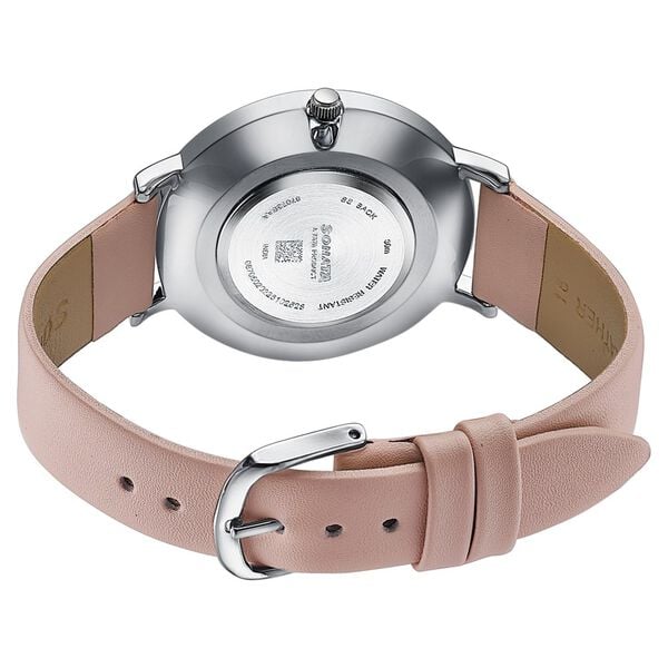 Sonata Pastel Play Quartz Analog Pink Dial Leather Strap Watch For Women - image number 4