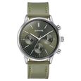 Sonata Quartz Multifunction Green Dial Green Leather Strap Watch For Men - image number 1