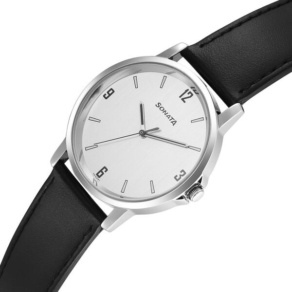 Sonata Quartz Analog Silver Dial Watch for Men - image number 2