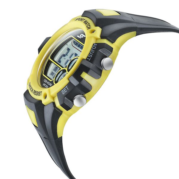 SF Digital Dial Black PU Strap Watch for Men - image number 2