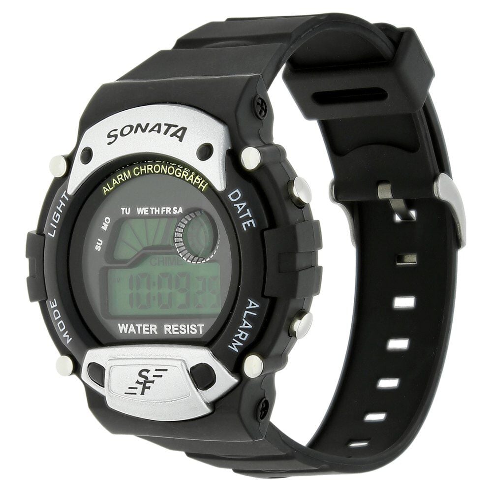 SF Digital Dial Plastic Strap Watch for Men