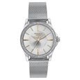 Sonata Poze Quartz Analog Silver Round Dial Silver Mesh Strap Watch For Women - image number 1