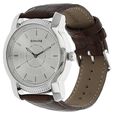 Sonata Quartz Analog Silver Dial Leather Strap Watch for Men - image number 1