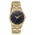 Sonata Glam Gold Quartz Analog Black Dial Stainless Steel Strap Watch For Women - image number 1