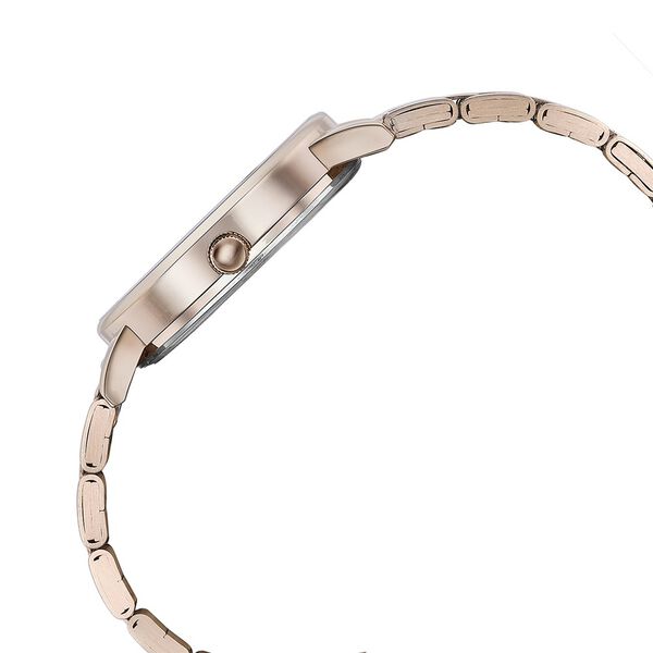 Sonata Poze Quartz Analog Mother of Pearl Round Dial Rose Gold Stainless Steel Strap Watch For Women - image number 4