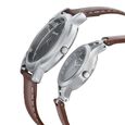 Sonata Quartz Analog Black Dial Leather Strap Watch for Couple - image number 2