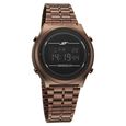 SF CirQle Digital Black Dial Golden Stainless Steel Strap Watch For Men