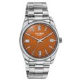 Poze Poze Quartz Analog Brown Dial Silver Metal Strap Watch For Men - image number 2