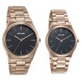 Sonata Wedding Edit Quartz Analog Black Dial Stainless Steel Strap Watch For Pair - image number 2