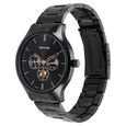 Sonata Quartz Multifunction Black Dial Stainless Steel Strap Watch for Men - image number 1