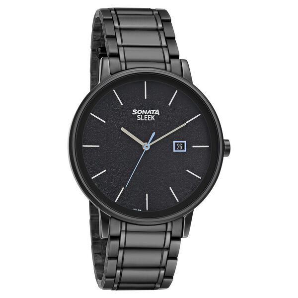 Sonata Quartz Analog with Date Stainless Steel Strap Watch for Men - image number 0