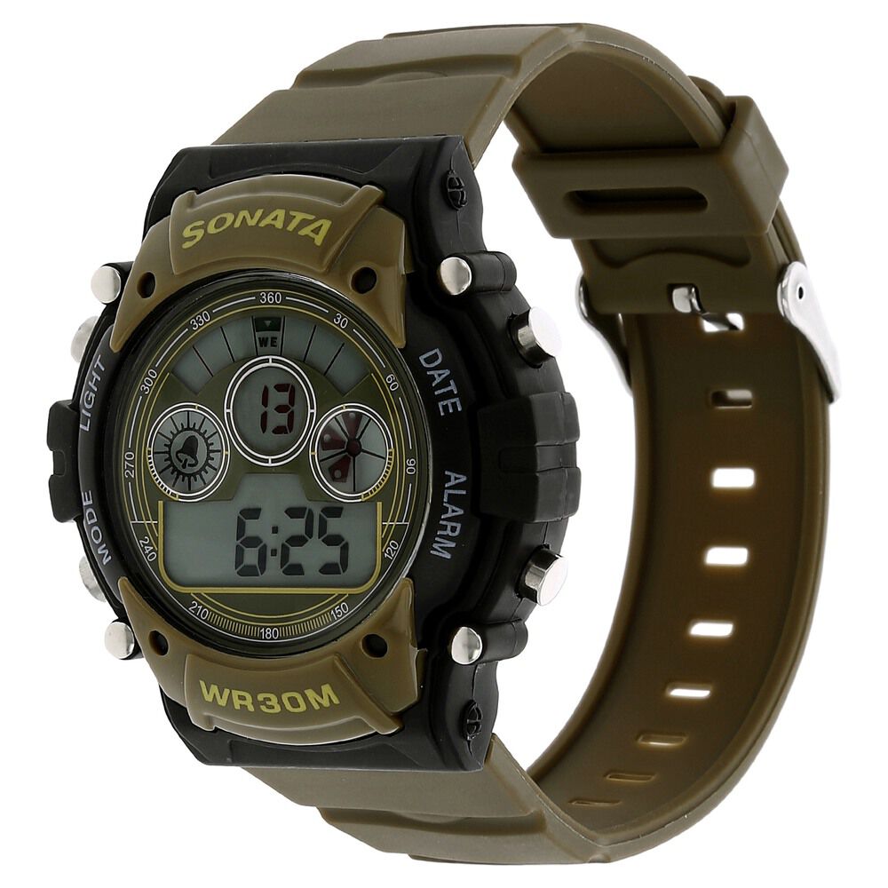 SF Digital Dial Plastic Strap Watch for Men