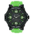 SF Quartz Analog Black Dial Plastic Strap Watch for Men