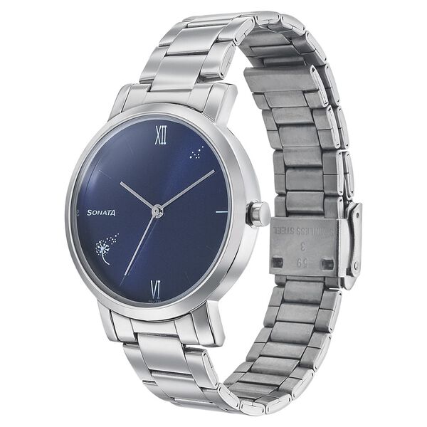 Sonata Play Blue Dial Women Watch With Stainless Steel Strap - image number 1