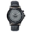 Poze By Sonata Quartz Analog Black Dial Black PU Leather Strap Watch For Men - image number 1