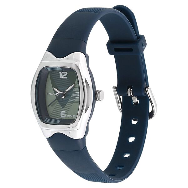 SF Quartz Analog Green Dial Plastic Strap Watch for Women - image number 1