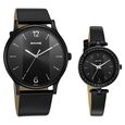 Sonata Quartz Analog Black Dial Leather Strap Watch for Couple - image number 0