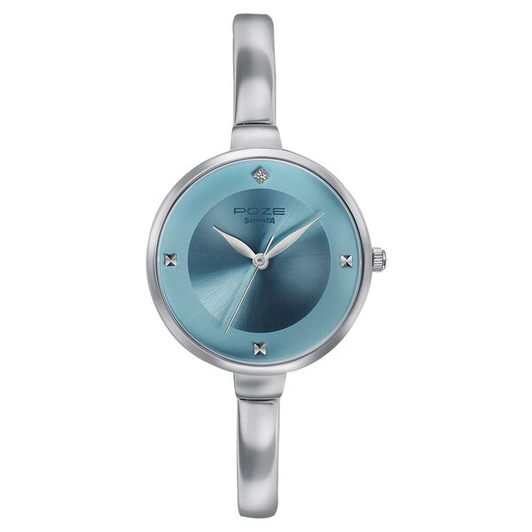 Poze by Sonata Quartz Analog Blue Dial Metal Strap Watch for Women - image number 0