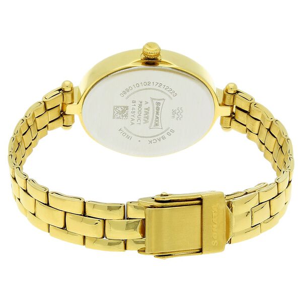 Sonata Wedding Champagne Dial Women Watch With Stainless Steel Strap - image number 3