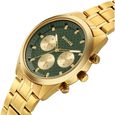 Sonata Summit Quartz Multifunction Green Dial Golden Metal Strap Watch For Men - image number 4