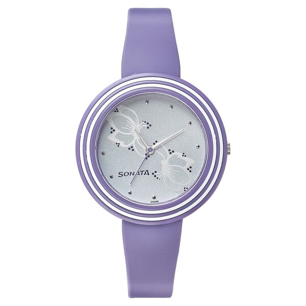 Sonata Quartz Analog Silver Dial Strap Watch for Women - image number 0