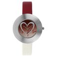 Sonata Quartz Analog Silver Dial Leather Strap Watch for Women - image number 0
