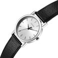 Sonata Classic Quartz Analog Silver Dial Black Leather Strap Watch for Men - image number 2