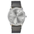 Sonata Quartz Analog Silver Dial Black Leather Strap Watch For Men - image number 1