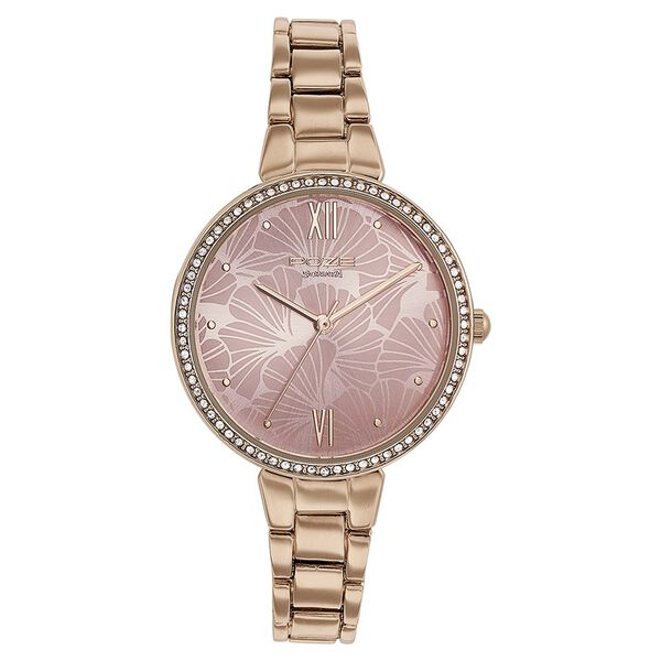 Sonata Poze Quartz Analog Pink Dial Metal Strap Watch for Women - image number 1