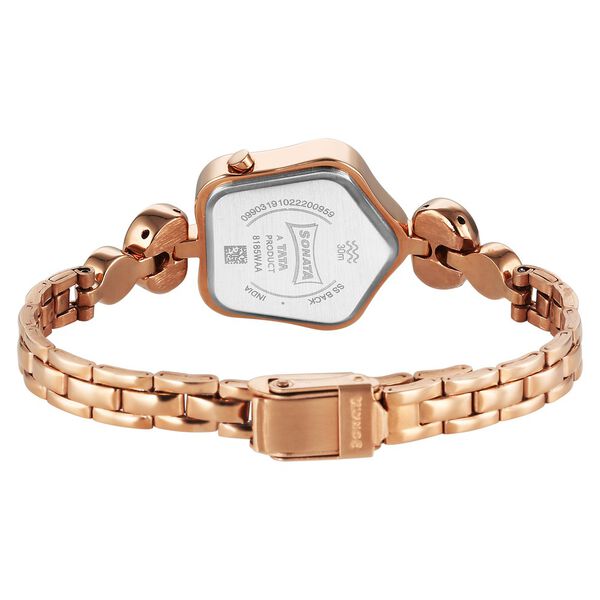 Sonata Utsav Rose Gold Dial Watch for Women - image number 3