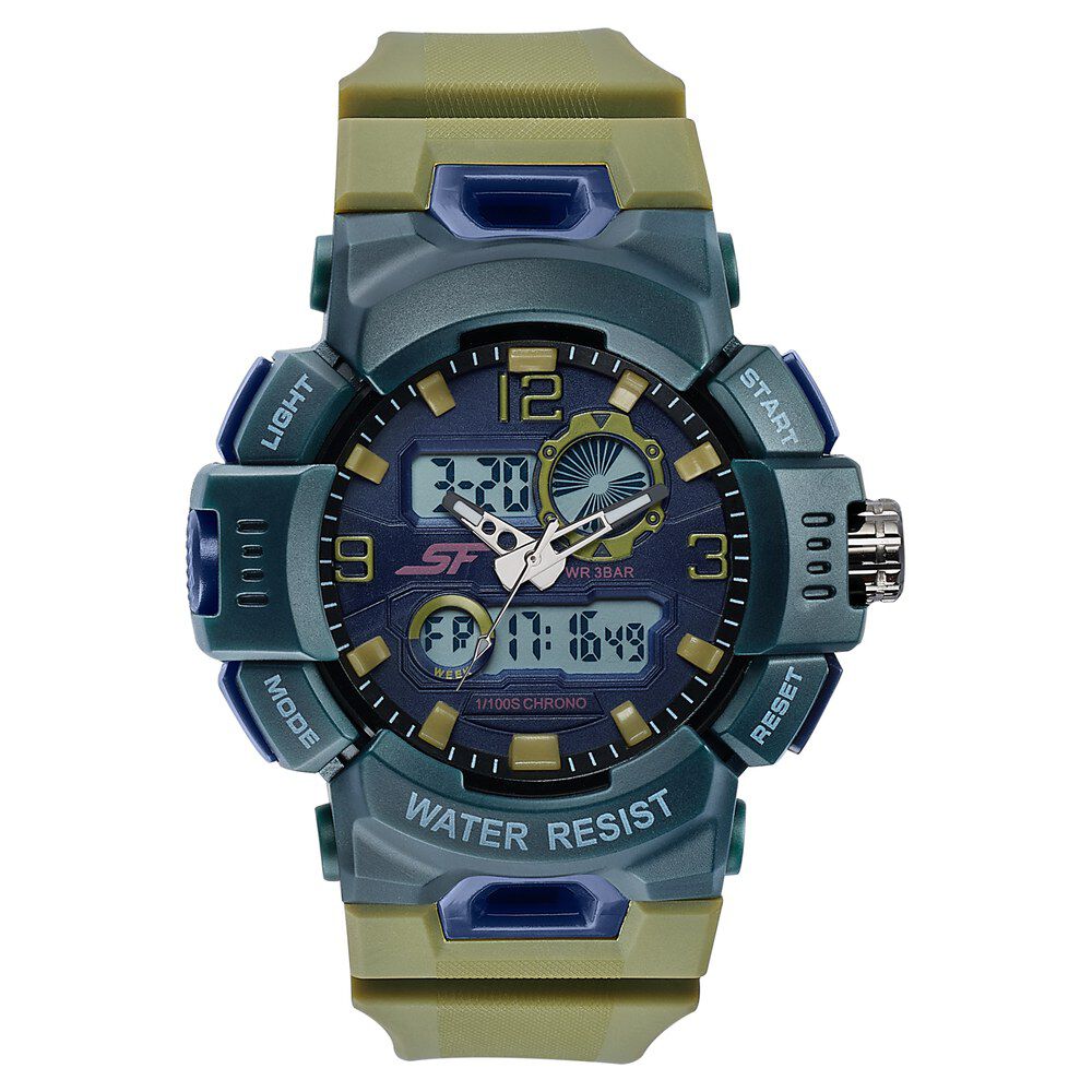 sonata SF Ignite - Jungle Olive Anadigi Watch-picture-23