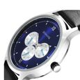 Sonata Force Quartz Multifunction Blue Dial Leather Strap Watch for Men - image number 4