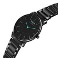 Sonata Sleek Quartz Analog Black Dial Black Stainless Steel Strap Watch For Men - image number 1