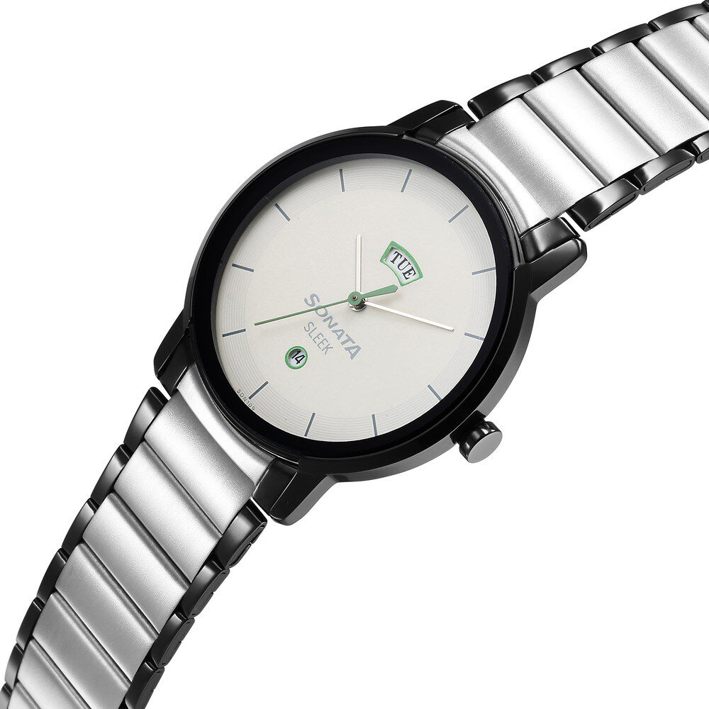 Sonata sleek wrist watch top