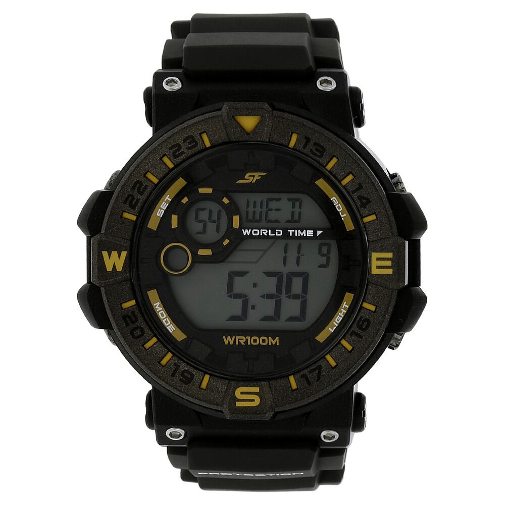 Buy Online SF Digital Dial Plastic Strap Watch for Men np77053pp02 Sonata