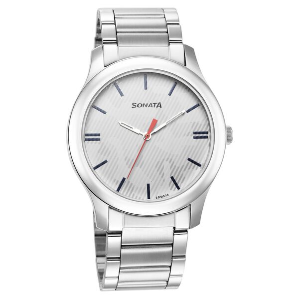 Sonata Quartz Analog Multicoloured Dial Stainless Steel Strap Watch for Men - image number 0