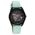 Sonata Unveil Quartz Multifunction Black Dial Leather Strap Watch for Women - image number 0