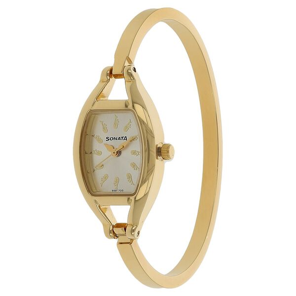 Sonata Quartz Analog White Dial Metal Strap Watch for Women - image number 1
