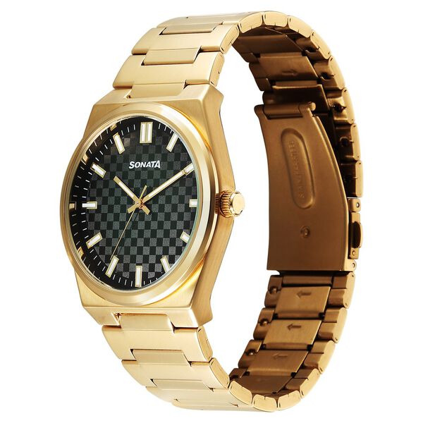Sonata Festive Quartz Analog Multicoloured Dial Metal Strap Watch For Men - image number 1