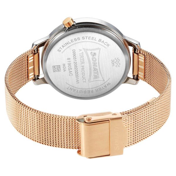Sonata Unveil Quartz Analog Grey Dial Stainless Steel Strap Watch for Women - image number 3