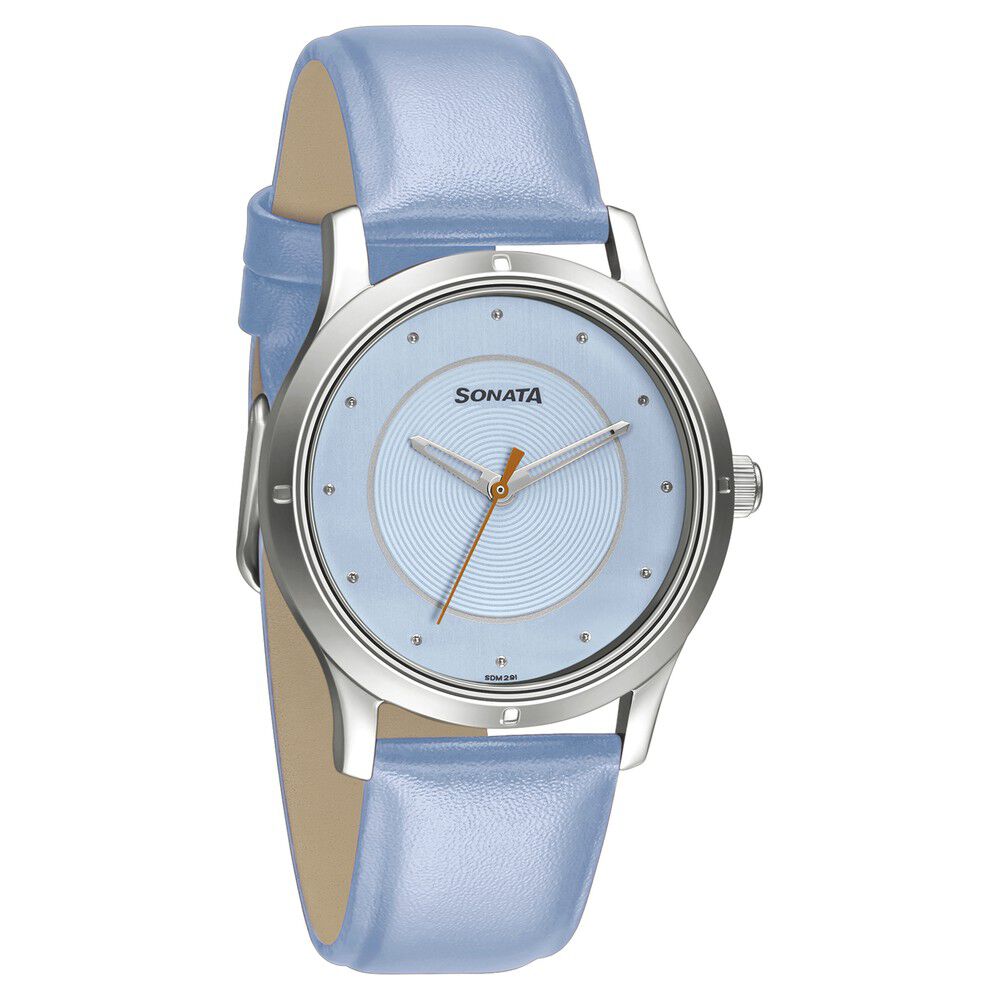 Sonata analog blue dial women's watch hot sale