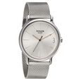 Sonata Quartz Analog Grey Dial Stainless Steel Strap Watch for Men