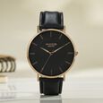 Sonata Poze Quartz Analog White Dial Leather Strap Watch for Men