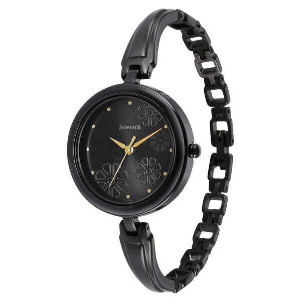 Sonata Utsav Black Dial Watch for Women - image number 1