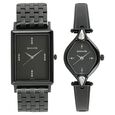 Sonata Quartz Analog White Dial Strap Watch for Couple
