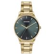 Sonata Quartz Analog Green Dial Golden Stainless Steel Strap Watch For Men - image number 1