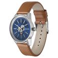 Sonata Quartz Multifunction Blue Dial Leather Strap Watch for Men - image number 1