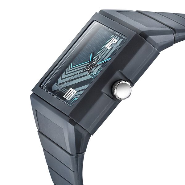 SF Quartz Analog Grey Dial PU Strap Watch for Men - image number 2