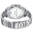 Poze By Sonata Quartz Analog Orange Dial Silver Metal Strap Watch For Men - image number 6