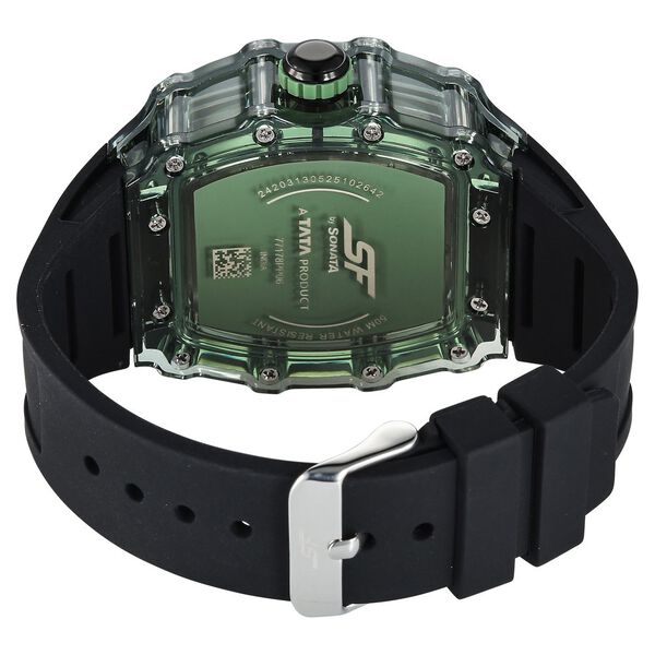 SF Maiden Voyage Sport Watch Green Dial And Black Strap Tonneau Shaped Case - image number 4